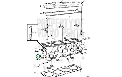 Screw, Volvo 953077, (NOS)
