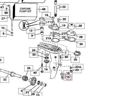 Lower Unit Drain/Fill Screw, Sierra 18-2387