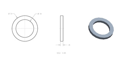 Drain Screw Gasket, Sierra 18-2945