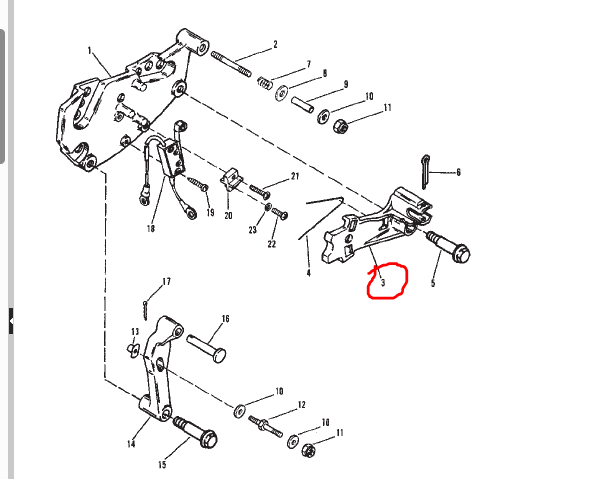 Actuating Lever Assy, Quicksilver 13051A4
