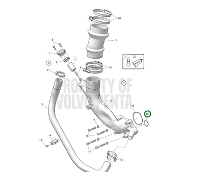 O-Ring, Volvo 925068, (NOS)