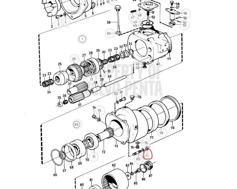 Nut, Volvo 955782, (NOS)