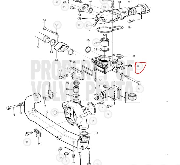 Nut, Volvo 955782, (NOS)