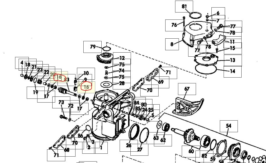 THRUST BEARING Assy, OMC 381791, (NOS)