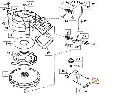 Starter Pawl, Sierra 18-6512, Replaces 330525