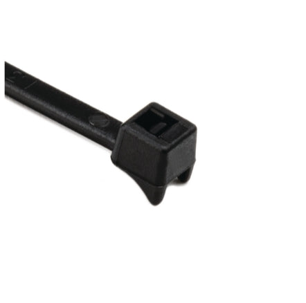 Clamp Tie, 4" Long, 20lb Tensile Strength, PA66, Black