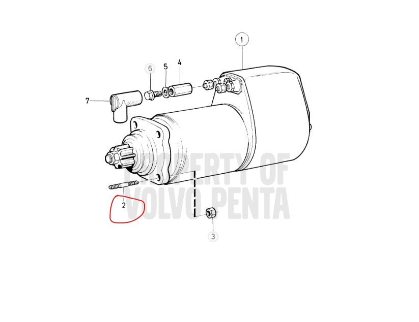 Flange Screw, Volvo 965186, Vintage, (NOS)