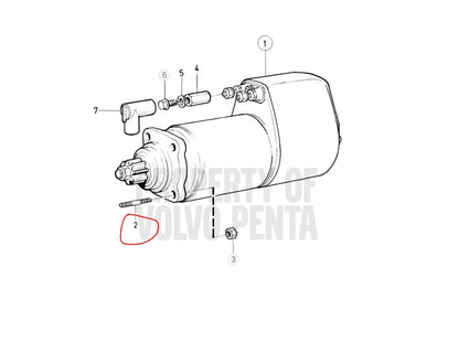 Flange Screw, Volvo 965186, Vintage, (NOS)