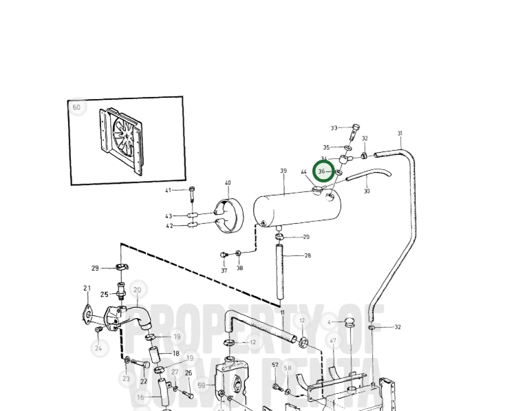 Gasket, Volvo 957177, Vintage, (NOS)