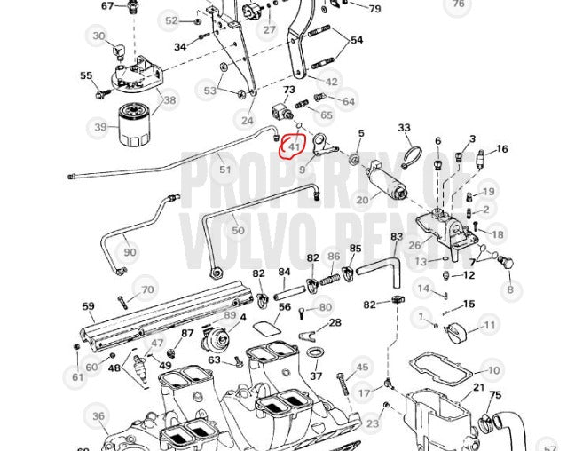 O-Ring, Volvo 3850820, (NOS)