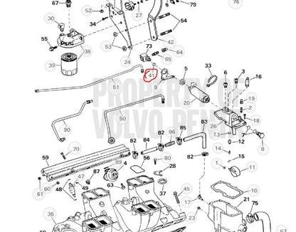 O-Ring, Volvo 3850820, (NOS)