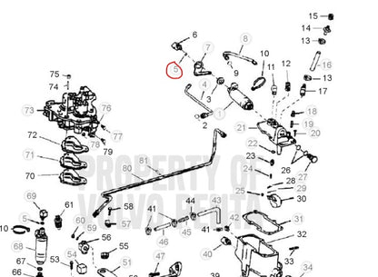 O-Ring, Volvo 3850820, (NOS)