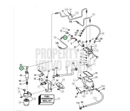 O-Ring, Volvo 3850820, (NOS)