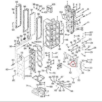 Gasket, Cyl Drain Cover, Quicksilver F84472-5