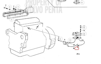 Nut, Volvo 943152, (NOS)