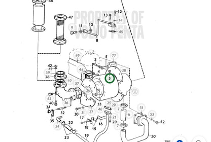 Nut, Volvo 943152, (NOS)