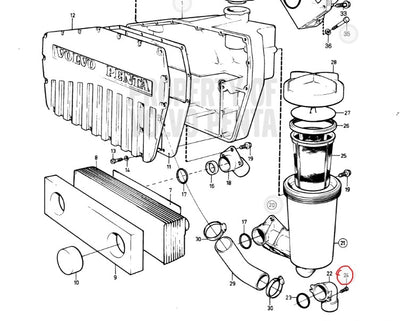 Cross Recessed Screw, Volvo 955127, (NOS)