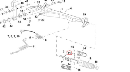 Guide, Throttle, OMC 329879, (NOS)