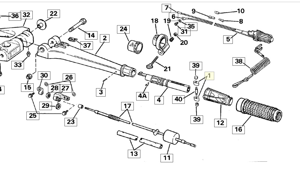Guide, Throttle, OMC 329879, (NOS)