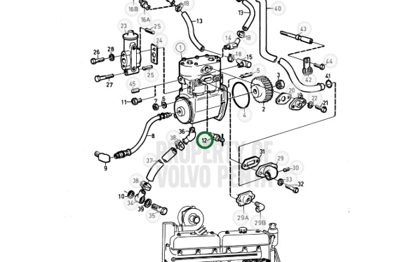 Drain Cock, Volvo 82745, Vintage, (NOS)