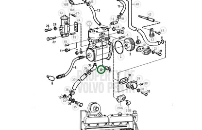 Drain Cock, Volvo 82745, Vintage, (NOS)