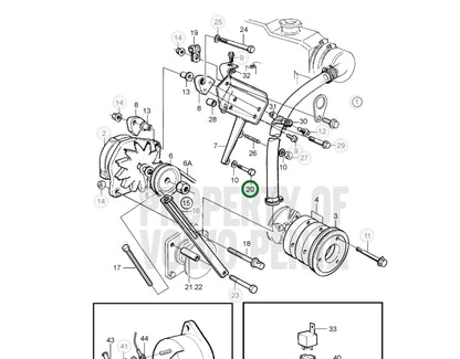 Screw, Volvo 955285, (NOS)