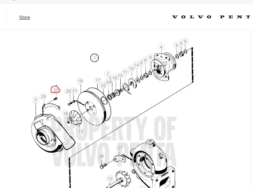 Screw, Volvo 955270, Vintage, (NOS)