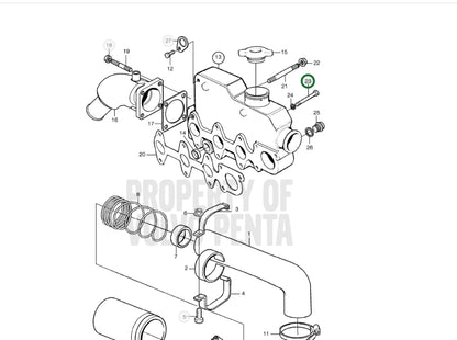 Screw, Volvo 955285, (NOS)