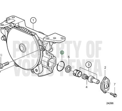 O-Ring, Volvo 949659, (NOS)