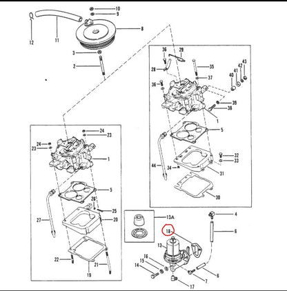 Gasket-Fuel Pump, Aqua Power 376, (NLA), (NOS)