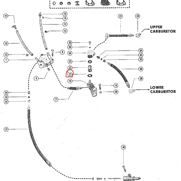 Gasket, Strainer, Sierra 18-2570