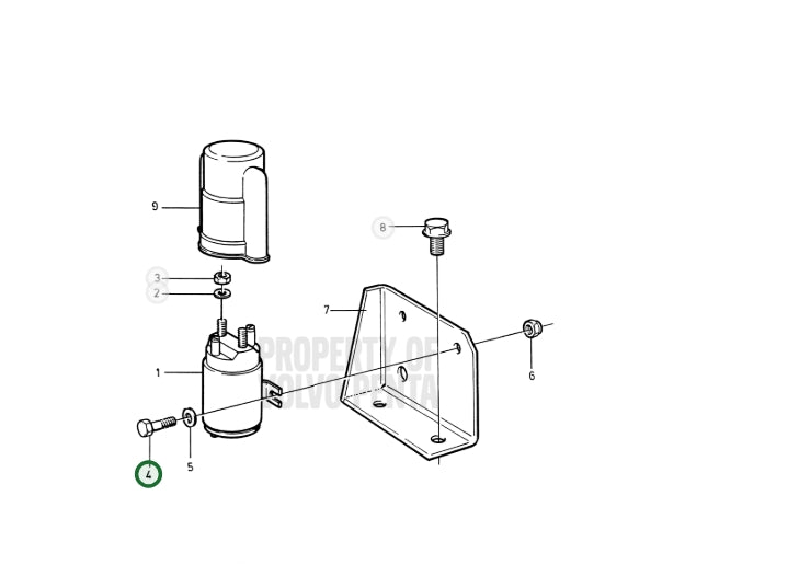 Screw, Volvo 969405, Replaces 955244, (NOS)