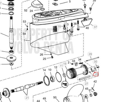 Retainer, Volvo 3852971