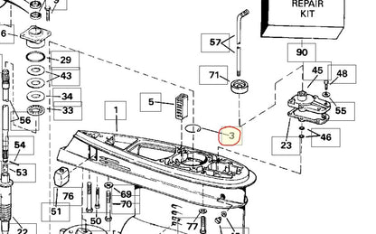 Retaining Ring, OMC 338778, (NOS)
