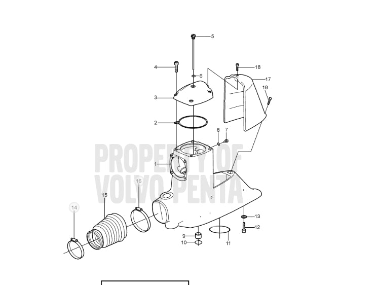 Drain Plug, Volvo 3854539, W/O-ring