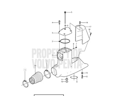 Drain Plug, Volvo 3854539, W/O-ring