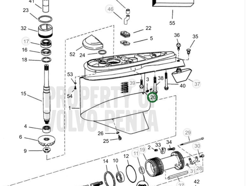 Screw, Volvo 3853272, (NOS)