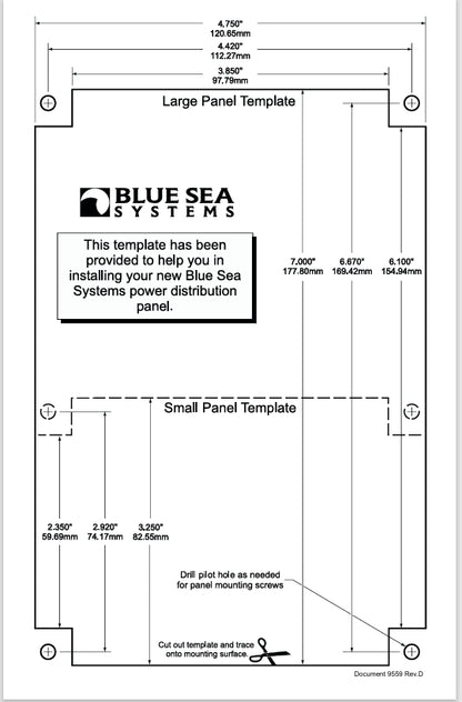 Blue Sea Systems 8032 Traditional Metal Circuit Breaker Panel **CLOSEOUT** - 120V AC Toggle Source Selector