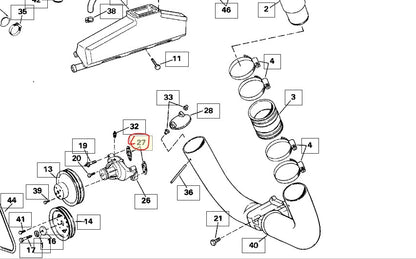 Water pump, gasket, Sierra 18-0903