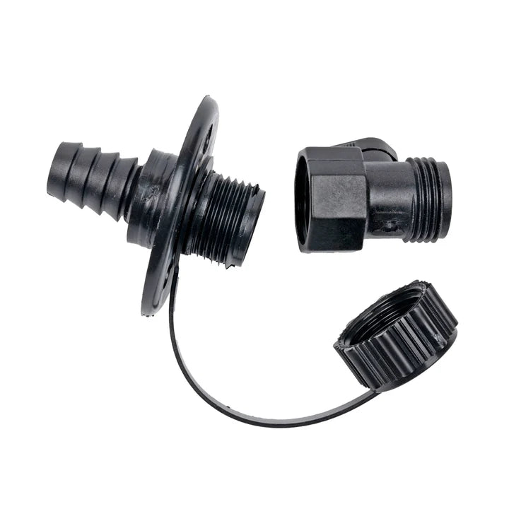 TH MARINE Wash Down Ftg w/Shut Off Valve