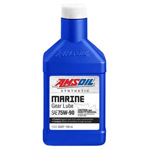 AMSOIL 75W-90 100% Synthetic Marine Gear Lube Qt