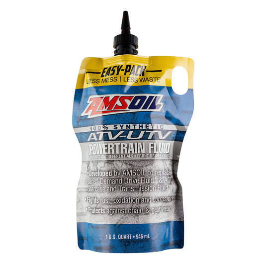 AMSOIL 100% Synthetic ATV/UTV Powertrain Fluid  Easy-Pack