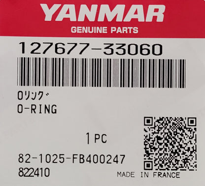 YANMAR 127677-33060, O-Ring, Heat Exchanger