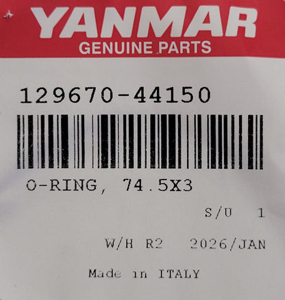Yanmar 129670-44150, O-ring, HE