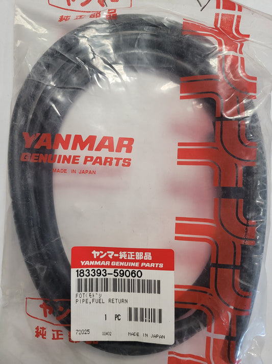 Pipe, Fuel Return, YANMAR 183393-59060