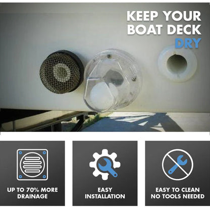 TH Marine Flow-Max™ Ball Scupper