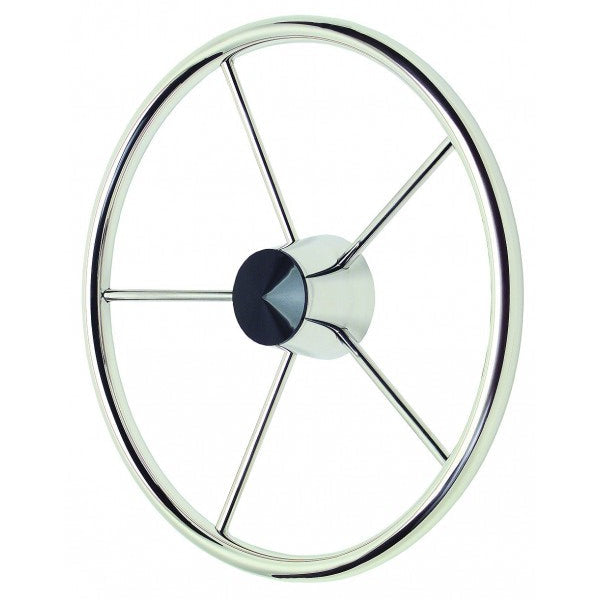 Schmitt Marine 170 13.5" Stainless 5-Spoke Destroyer Wheel