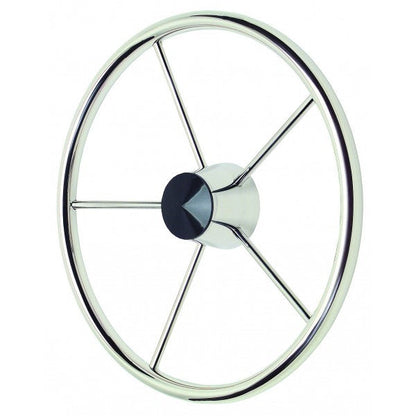 Schmitt Marine 170 13.5" Stainless 5-Spoke Destroyer Wheel
