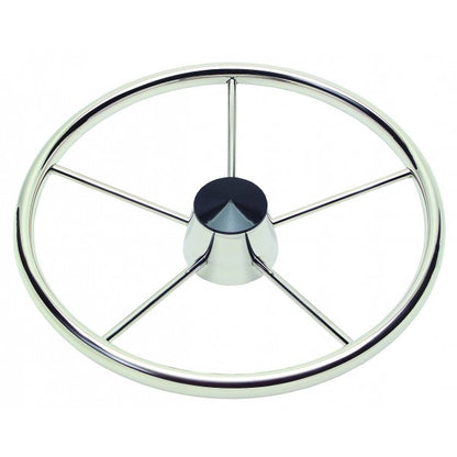 Schmitt Marine 170 13.5" Stainless 5-Spoke Destroyer Wheel