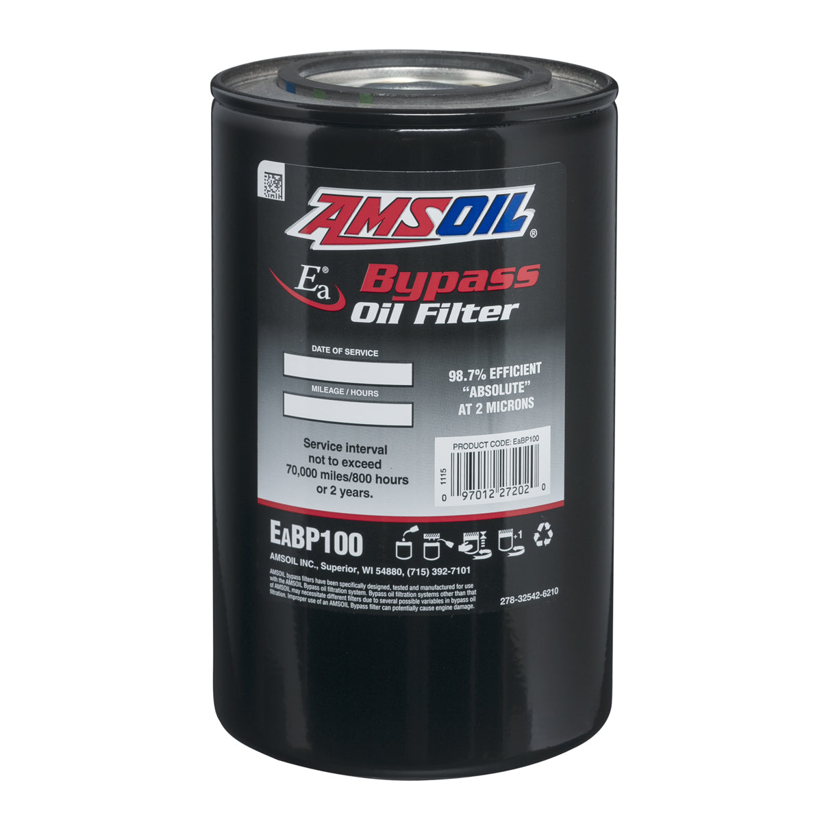 EABP100 Absolute Efficiency By-Pass Oil Filter